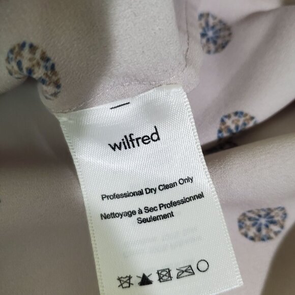 aritzia Wilfred womens tank top round neck sz XS Cream color back zipper closure - Picture 9 of 10